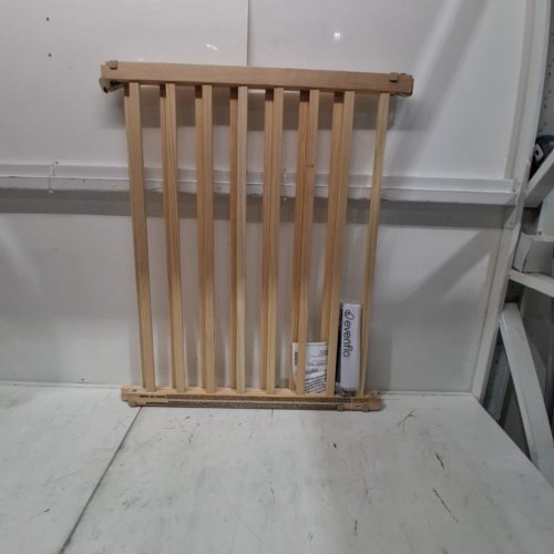 EVENFLO WALK-THRU TOP OF STAIRS EXTRA WIDE BABY & PET GATE - 32" X 30" - 48" - NATURAL WOOD BROWN (MODEL: 1050500 1050) image 2