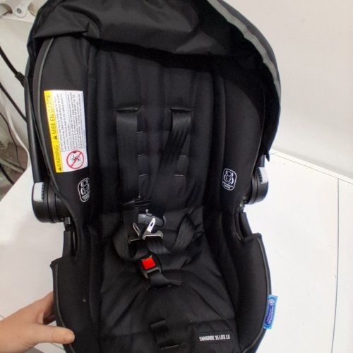 GRACO SNUGRIDE 35 LITE LX INFANT CAR SEAT - 4-35LBS CAPACITY - GOTHAM FASHION BLACK/GREY (MODEL: 2143034) image 9