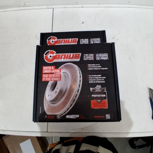 GENIUS PREMIUM BRAKE PRODUCTS FRONT COATED DISC BRAKE ROTORS (MODEL#: GCR-G8221) image 4
