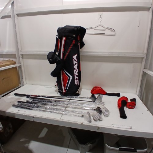 14PC CALLAWAY STRATA COMPLETE GOLF SET - LEFT HAND - RED/BLACK image 2