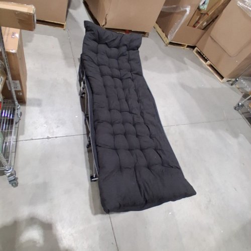 OVERMONT EXTRA WIDE CAMPING COT WITH MATTRESS AND SIDE POCKET- MAX 550 LBS - BLACK (MODEL: B0DHVP8VJX) image 2
