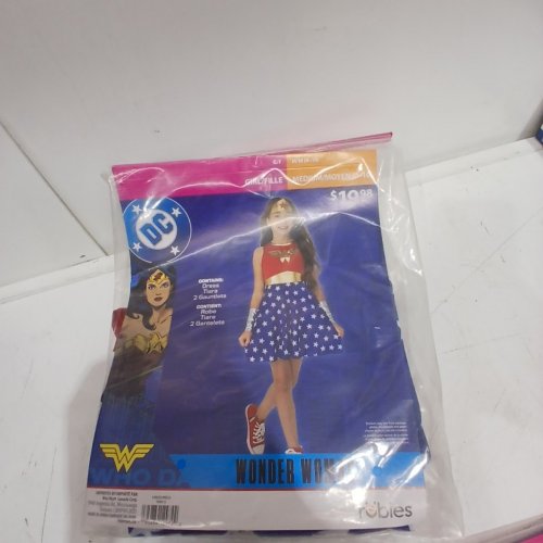 4PC RUBIES WONDER WOMAN COSTUME - MEDIUM 8/10 - RED BLUE GOLD (STYLE: WONDER WOMAN) image 2