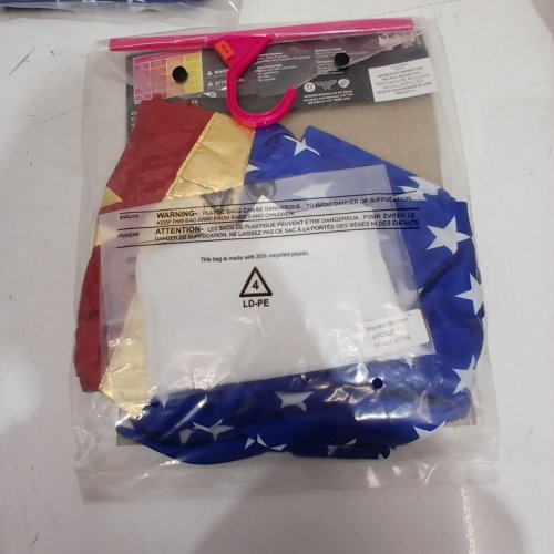 4PC RUBIES WONDER WOMAN COSTUME - MEDIUM 8/10 - RED BLUE GOLD (STYLE: WONDER WOMAN) image 3