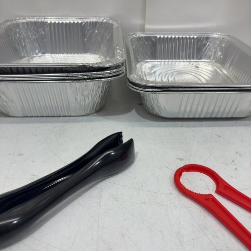 ALPHA HALF SIZE BUFFET SERVING SET - WITH STANDS AND TRAYS- SILVER (MODEL: 70639) image 4
