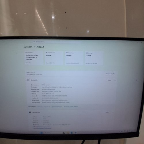 HP ELITEDESK 800 G3 DESKTOP MINI PC - 512GB SSD - 16GB DDR4 RAM - INTEL I5-6500T - windows11 pro -black image 2