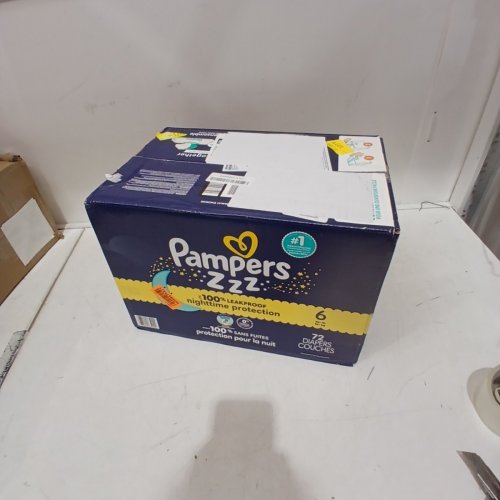 72PK PAMPERS ZZZ NIGHTTIME OVERNIGHT PROTECTION DIAPERS - SIZE 6 (35+ LBS) image 2