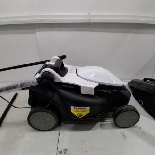 LITHELI CORDLESS BRUSHLESS LAWN MOWER WITH BATTERY - 20V - 13" - WHITE/BLACK (MODEL: U20LM00-0A120) image 4