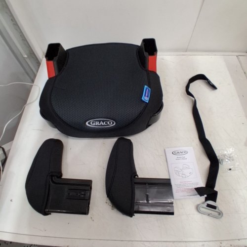 KID'S GRACO TURBOBOOSTER BACKLESS ADJUSTABLE CAR BOOSTER SEAT WITH CUP HOLDERS - 40LBS TO 100LBS MAX/CAP - BLACK (MODEL: 2166167) image 3