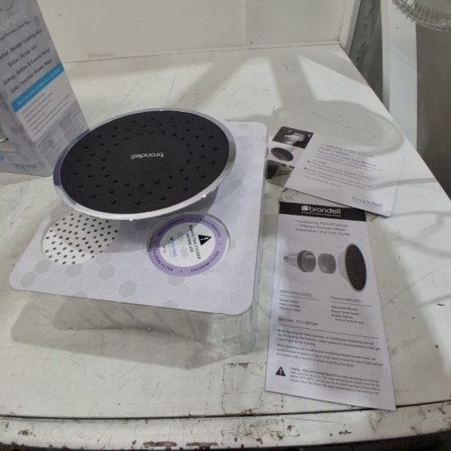 BRONDELL VIVASPRING FILTERED RAIN ADJUSTABLE SHOWER HEAD - BLACK image 2