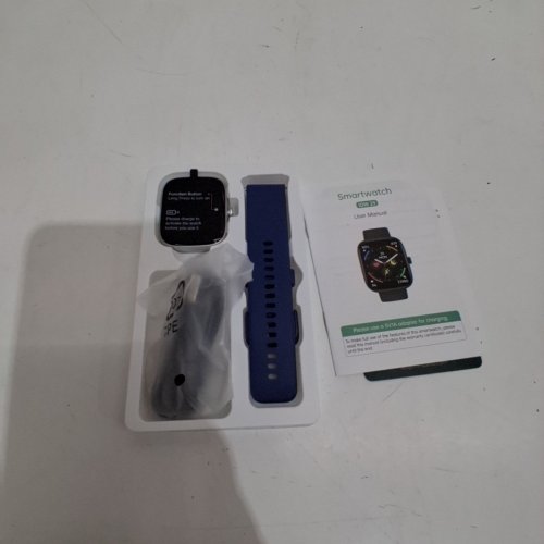 VERYFIT HD BLUETOOTH SMART WATCH WITH HEALTH MONITORING AND FITNESS TRACKING - 1.83" - BLUE/SILVER (MODEL: IDW29) image 4