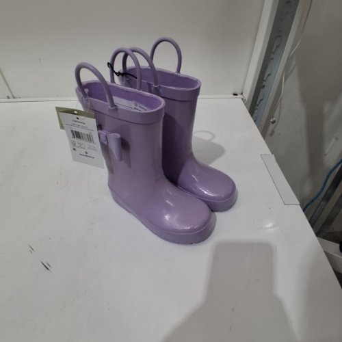 GIRLS' GEORGE TODDLER RAIN BOOTS - SIZE 9 - PURPLE (STYLE: 77BOWW26) image 3