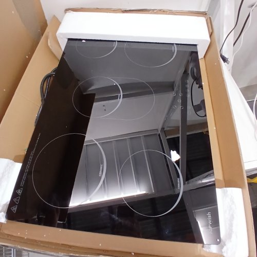 TOPWISH CERAMIC COOKTOP - 6000W, 220-240 V - 30.3" X 20.5" X 1.85"; CUTOUT 29.3" X 19.49" - BLACK (MODEL: JZD-HQ6W802A0) image 4