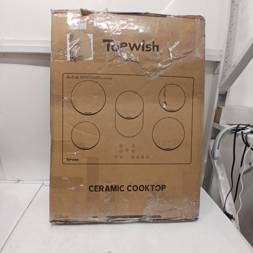 TOPWISH CERAMIC COOKTOP - 6000W, 220-240 V - 30.3" X 20.5" X 1.85"; CUTOUT 29.3" X 19.49" - BLACK (MODEL: JZD-HQ6W802A0) image 5