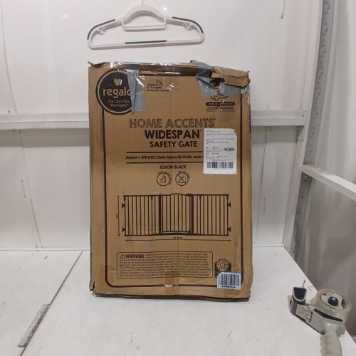 REGALO HOME ACCENTS WIDESPAN BABY GATE - 28" TALL, FITS OPENINGS 56" TO 74.5" - BLACK (MODEL: 1176B) image 3