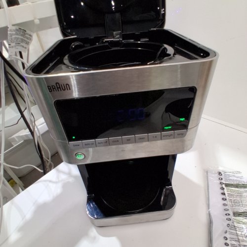 BRAUN BREWSENSE DRIP COFFEE MAKER - 12 CUPS - BLACK/STAINLESS STEEL (MODEL: 3107-T) image 2