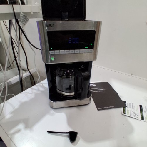 BRAUN BREWSENSE DRIP COFFEE MAKER - 12 CUPS - BLACK/STAINLESS STEEL (MODEL: 3107-T) image 5