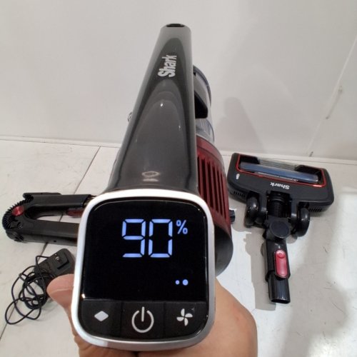 SHARK VERTEX PRO CORDLESS STICK VACUUM WITH IQ DISPLAY, DUOCLEAN POWERFINS AND MULTIFLEX - BLACK/RED (MODEL: IZ662H V5) image 2