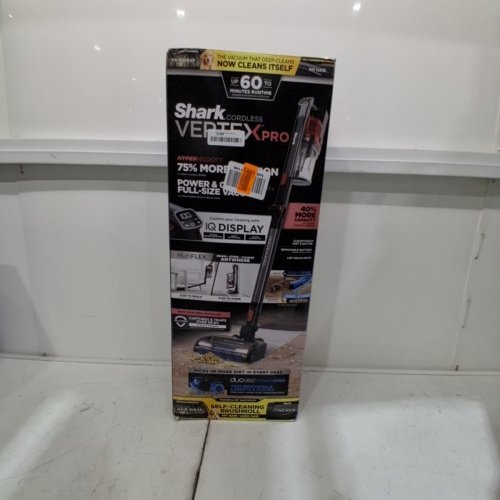 SHARK VERTEX PRO CORDLESS STICK VACUUM WITH IQ DISPLAY, DUOCLEAN POWERFINS AND MULTIFLEX - BLACK/RED (MODEL: IZ662H V5) image 5