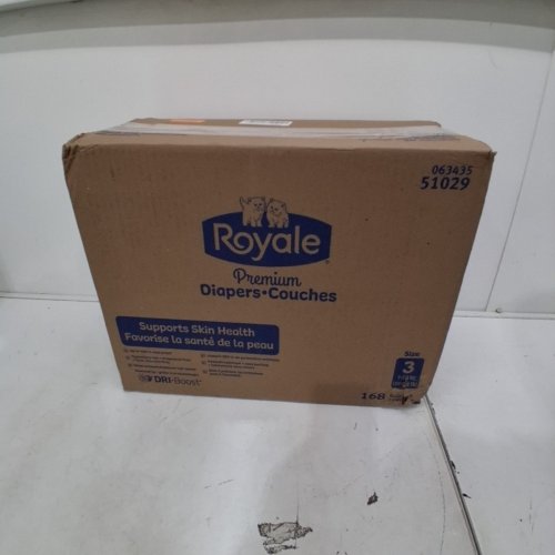 168PK ROYALE PREMIUM DISPOSABLE DIAPERS - 16-23LBS - SIZE 3 (MODEL: 51029) image 3