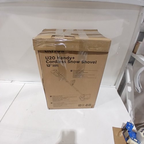 LITHELI U20 LIGHTWEIGHT CORDLESS BATTER OPERATED SNOW THROWER - 12" - 20V 4AH - ORANGE/BLACK/GREY (MODEL: U20SS01-0A110 / EGT090040) image 6