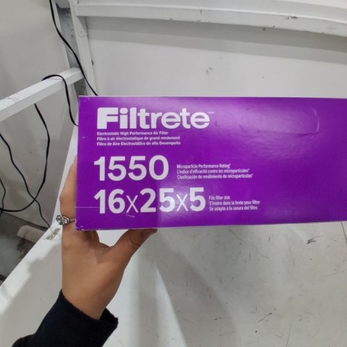FILTRETE 16X25X5 MPR 1550 PLEATED AC FURNACE AIR FILTER, HEALTHY LIVING ALLERGEN REDUCTION, image 3
