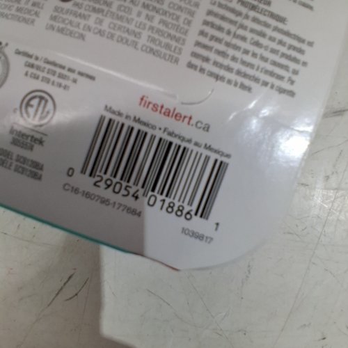 FIRST ALERT HARDWIRE COMBINATION CARBON MONOXIDE AND SMOKE ALARM (SC9120BCA) image 2