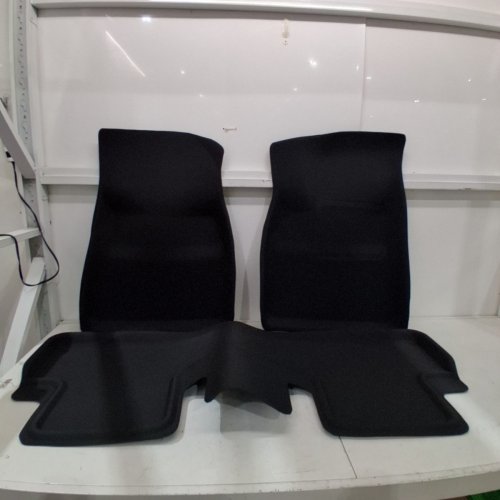 3PC TAPTES FLOOR MATS LINER SET FOR TESLA MODELS Y 2021-2024, ALL WEATHER TPE MATERIAL AND WATEPROOFED FOR INTERIOR, BLACK - (MODEL: TS0Y0806) image 2