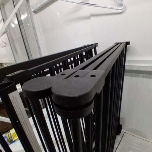 REGALO 4 IN 1 PLAY YARD SAFETY GATE - 51.5"-194" X 28" - BLACK (MODEL: 1350 B DS) image 4