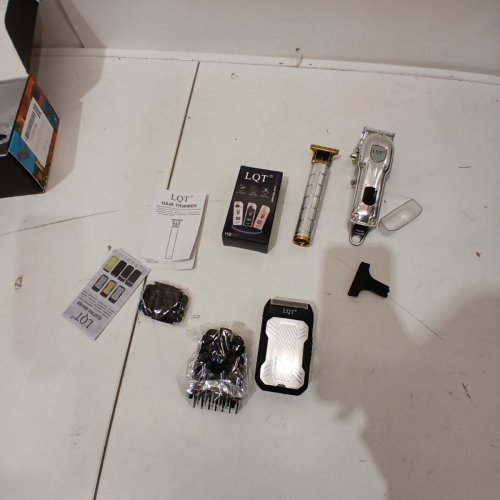LQT LUXURY QUALITY TRIMMER HAIR CLIPPER FOR MEN KIT - TRIMMER, DETAILER & SHAVER - SILVER image 5