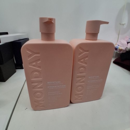 2PC MONDAY MOISTURE + HYALURONIC ACID SHAMPOO & CONDITIONER - 1L/EACH image 2