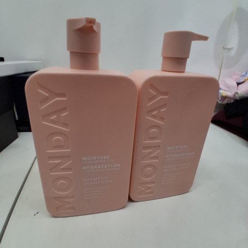 2PC MONDAY MOISTURE + HYALURONIC ACID SHAMPOO & CONDITIONER - 1L/EACH image 4