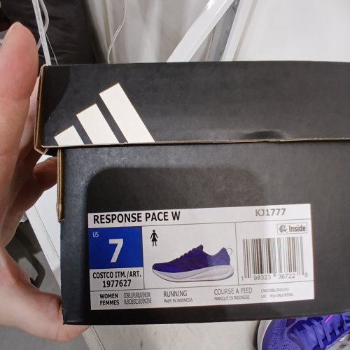 WOMEN'S ADIDAS RUNNING SHOES - SIZE 7 - PURPLE (STYLE: KJ1777) image 2