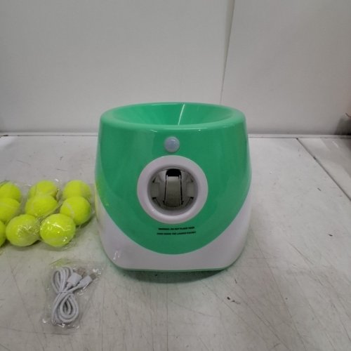 AUTOMATIC ELECTRIC DOG BALL LAUNCHER - 10FT-30FT - TEAL/WHITE image 3