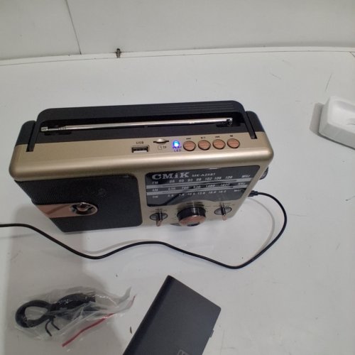 CMIK AM/FM/SW RADIO WITH USB/TF PLAYER AND WIRELESS CONNECTION - GOLD / BLACK (MODEL: MK-A25BT) image 2