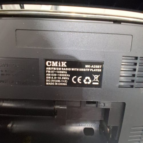 CMIK AM/FM/SW RADIO WITH USB/TF PLAYER AND WIRELESS CONNECTION - GOLD / BLACK (MODEL: MK-A25BT) image 3