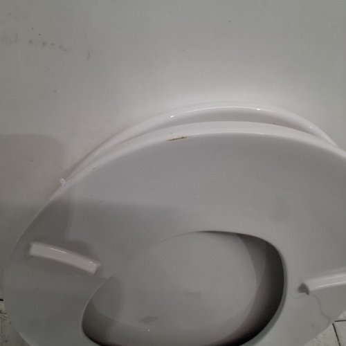 CENTOCO HEAVY DUTY MOLDED PLATIC ELONGATED CLOSED FRONT TOILET SEAT, WHITE (MODEL: DS900-001) image 4