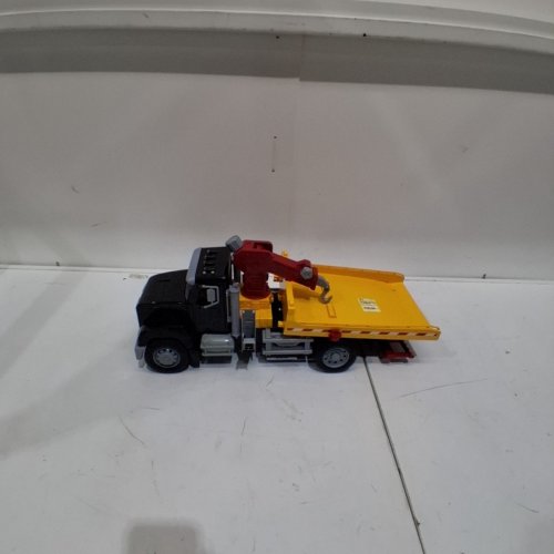 DRIVEN BY BATTAT LONG FLATBED TOW TRUCK - 21" - BLACK/YELLOW image 3