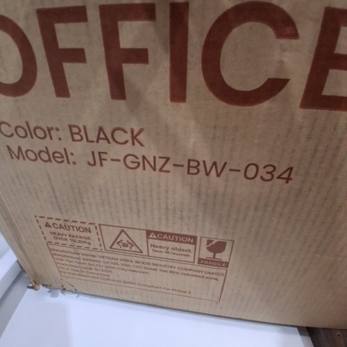 MODERNMATE - 2-IN-1 COMPUTER DESK AND DINING TABLE WITH HIDDEN STORAGE - 55" BLACK /WALNUT BROWN - (MODEL:JF-GNZ-BW-034) (BOX 1/2) image 2