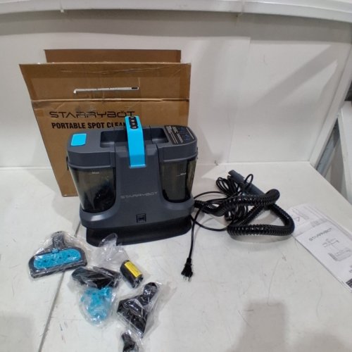 STARRYBOT PORTABLE CARPET CLEANER MACHINE WITH STEAM AND HEATING TECHOLOGY - 18KPA - GREY/BLUE (MODEL: C-AC2502) image 3
