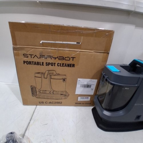 STARRYBOT PORTABLE CARPET CLEANER MACHINE WITH STEAM AND HEATING TECHOLOGY - 18KPA - GREY/BLUE (MODEL: C-AC2502) image 5