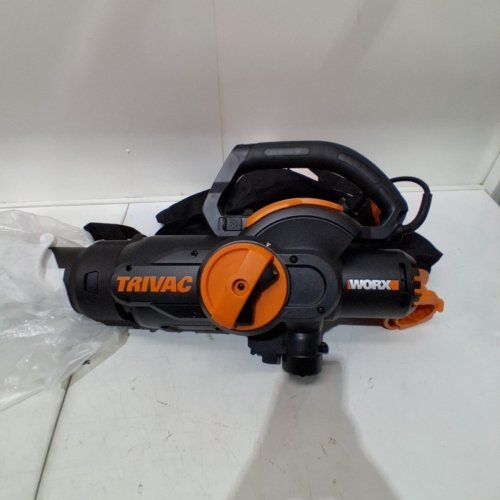 WORX TRIVAC 3-IN-1 CORDED ELECTRIC LEAF BLOWER/MULCHER/VACUUM - 12AMP - 600CFM - ORANGE/BLACK (MODEL: WG512) image 3
