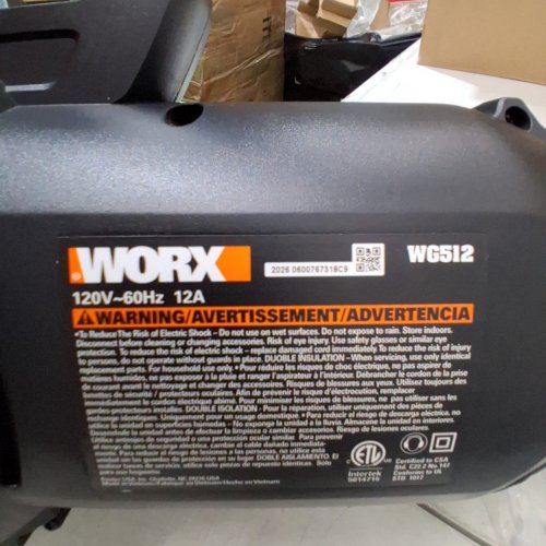 WORX TRIVAC 3-IN-1 CORDED ELECTRIC LEAF BLOWER/MULCHER/VACUUM - 12AMP - 600CFM - ORANGE/BLACK (MODEL: WG512) image 5