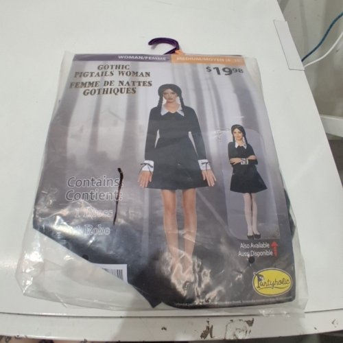 WOMEN'S PARTYHOLIC GOTHIC PIGTAILS WOMAN - MEDIUM (8-10) - BLACK (STYLE: 50202M) image 2
