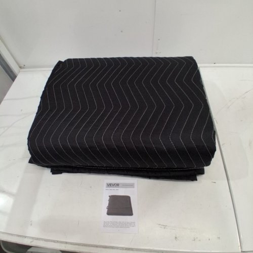 GROMMETED SOUND DAMPENING BLANKET WITH STRAPS - 96"X 80" - BLACK (MODEL: YB066) image 2