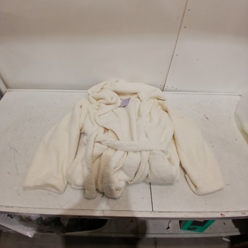 MELLOWSOFT HOODED ROBE - MEDIUM - CREAM image 2