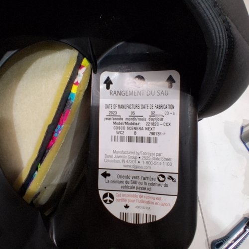 COSCO SCENERA NEXT CONVERTIBLE CAR SEAT, 5LBS-40LBS - BLOOM GREY (MODEL: 22182C-CCX) image 2
