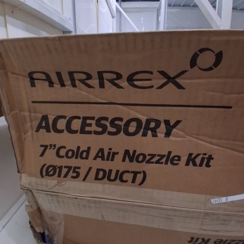 2PK AIRREX COLD AIR NOZZLE KIT - 7" / 175 MM DUCT - BLUE/GRAY image 2