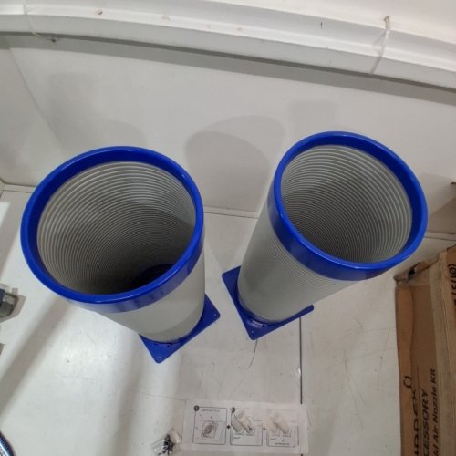 2PK AIRREX COLD AIR NOZZLE KIT - 7" / 175 MM DUCT - BLUE/GRAY image 4