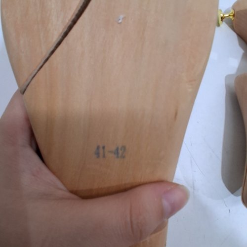 2PC WOODEN SHOE TREES- 41-42 - NATURAL WOOD image 5