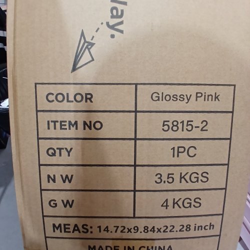 LARVENDER AIRLINE APPROVED HARDSIDE SUITCASE - 20" - GLOSSY PINK (MODEL:5515) image 2